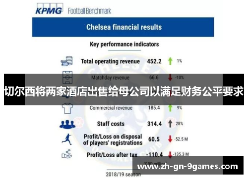 切尔西将两家酒店出售给母公司以满足财务公平要求